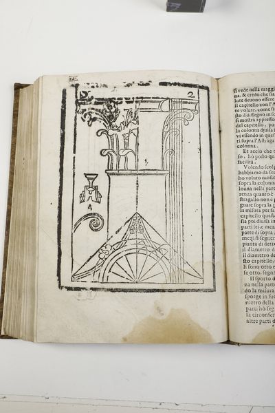 Gioseffe Viola Zanini Della Architettura<BR>Padova, per Giacomo Cadorino, 1677<BR>Della Nuova Simmetria<BR>Padova, per Giacomo Cadorino, 1678  - Asta Libri Antichi - Associazione Nazionale - Case d'Asta italiane