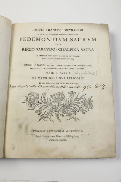 Autori vari Lotto di storia del Piemonte  - Asta Libri Antichi - Associazione Nazionale - Case d'Asta italiane