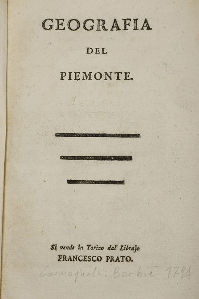 Giuseppe Vernazza Lotto di undici opere  - Asta Libri Antichi - Associazione Nazionale - Case d'Asta italiane