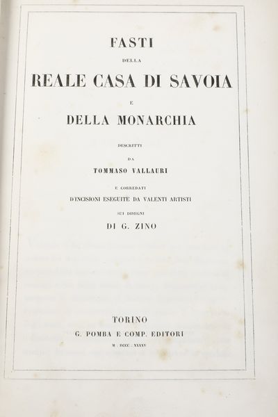 Autori vari Lotto di storia del Piemonte e Savoia  - Asta Libri Antichi - Associazione Nazionale - Case d'Asta italiane