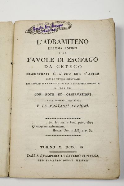 Autori vari Lotto di opere sul teatro-poesia  - Asta Libri Antichi - Associazione Nazionale - Case d'Asta italiane