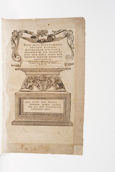 Paolo Giovio Pauli Iovi novocomensis episcopi nucerni historiarum scriptoris celeberrimi...luogo di stampa non identificato. Seconda met secolo XVI  - Asta Libri Antichi - Associazione Nazionale - Case d'Asta italiane