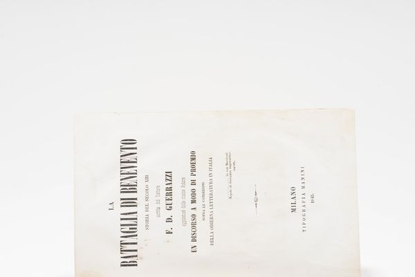 Marc'Antonio Marinelli Il terzo novissimo ossia l'inferno in terza rima d'un italiano. Italia, 1826  - Asta Libri Antichi - Associazione Nazionale - Case d'Asta italiane