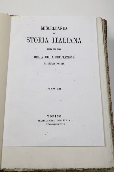 Carlo Pronis GlIngegneri Militari che operarono o scrissero in Piemonte dallanno<BR>MCCC allanno MDCL<BR>Miscellanea di Storia Italiana edita per cura della Regia Deputazione di<BR>Storia Patria Tomo XII (estratto) da pag. 411 a pag. 646 <BR>Torino, Fratelli Bocca Librai di S.M, 1871<BR>Biografie di Ingegneri Militari Italiani dal secolo XIV alla met del XVIII<BR>Miscellanea di Storia Italiana edita per cura della Regia Deputazione di Storia Patria Tomo XIV<BR>Torino, Fratelli Bocca librai di S.M., 1874<BR>  - Asta Libri Antichi - Associazione Nazionale - Case d'Asta italiane