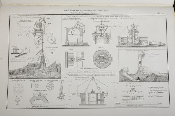 Mattia Giuseppe Sganzin Nuovo corso completo di pubbliche costruzioni<BR>Venezia, Antonelli, 1847  - Asta Libri Antichi - Associazione Nazionale - Case d'Asta italiane