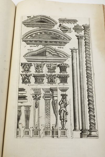 Guarino Guarini Architettura civile<BR>Torino, appresso Gianfrancesco Mairesse all'Insegna di Santa Teresa di Ges, 1737  - Asta Libri Antichi - Associazione Nazionale - Case d'Asta italiane