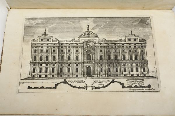 Guarino Guarini Architettura civile<BR>Torino, appresso Gianfrancesco Mairesse all'Insegna di Santa Teresa di Ges, 1737  - Asta Libri Antichi - Associazione Nazionale - Case d'Asta italiane