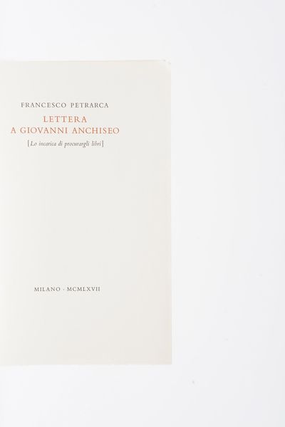 Garzo Dallincisa Le Rime. Verona Mardersteig 1972  - Asta Libri Antichi - Associazione Nazionale - Case d'Asta italiane