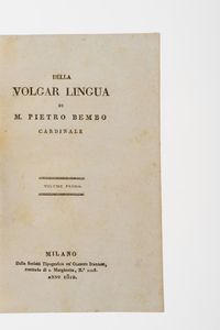 Classici Italiani - edizione del secolo XIX Raccolta di Classici Italiani, stampati a Milano nella prima met del secolo XIX dalla Societ tipografica dei Classici Italiani. Sono presenti 168 tomi.  - Asta Libri Antichi - Associazione Nazionale - Case d'Asta italiane