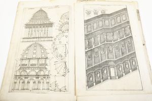 Guarino Guarini (Modena, 17 gennaio 1624  Milano, 6 marzo 1683) Disegni d'architettura civile et ecclasiastica<BR>Torino, Domenico Paulino, 1686  - Asta Libri Antichi - Associazione Nazionale - Case d'Asta italiane