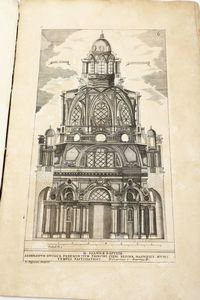 Guarino Guarini (Modena, 17 gennaio 1624  Milano, 6 marzo 1683) Disegni d'architettura civile et ecclasiastica<BR>Torino, Domenico Paulino, 1686  - Asta Libri Antichi - Associazione Nazionale - Case d'Asta italiane