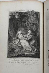 Ludovico Ariosto Orlando furioso. Tomi dal 1 al 4. Birmingham dai torchi di G.Baskerville per P. Molini libraio dell'accademia reale, e G.Molini, 1773  - Asta Libri Antichi - Associazione Nazionale - Case d'Asta italiane