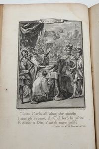 Ludovico Ariosto Orlando furioso. Tomi dal 1 al 4. Birmingham dai torchi di G.Baskerville per P. Molini libraio dell'accademia reale, e G.Molini, 1773  - Asta Libri Antichi - Associazione Nazionale - Case d'Asta italiane