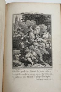 Ludovico Ariosto Orlando furioso. Tomi dal 1 al 4. Birmingham dai torchi di G.Baskerville per P. Molini libraio dell'accademia reale, e G.Molini, 1773  - Asta Libri Antichi - Associazione Nazionale - Case d'Asta italiane