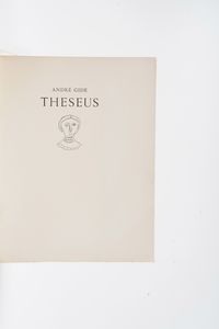 Andr Gide Theseus... Mardersteig, (Officina Bodoni), 1949.<BR>  - Asta Libri Antichi - Associazione Nazionale - Case d'Asta italiane