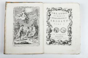 Ludovico Ariosto Orlando furioso... tomi dall'1 al 4, in Venetia, presso antonio Zatta, 1772-1773  - Asta Libri Antichi - Associazione Nazionale - Case d'Asta italiane