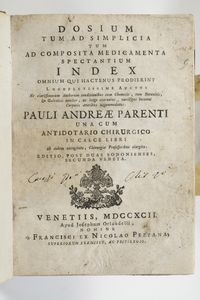 Pharmacopee (tre nel lotto) Pharmacopea Taurinensis jussu augustissimi regis, augustae taurinorium 1736, apud joannem baptistam  - Asta Libri Antichi - Associazione Nazionale - Case d'Asta italiane