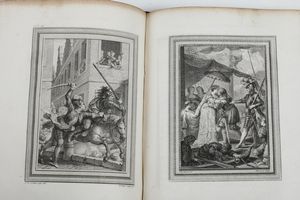 Ludovico Ariosto Roland Furieux pome hroque de l'Arioste. Traduction nouvelle, par M. D'Ussieux (tomi dall'1 al 4). A Paris, chez Brunet, 1775-1783.  - Asta Libri Antichi - Associazione Nazionale - Case d'Asta italiane