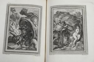 Ludovico Ariosto Roland Furieux pome hroque de l'Arioste. Traduction nouvelle, par M. D'Ussieux (tomi dall'1 al 4). A Paris, chez Brunet, 1775-1783.  - Asta Libri Antichi - Associazione Nazionale - Case d'Asta italiane