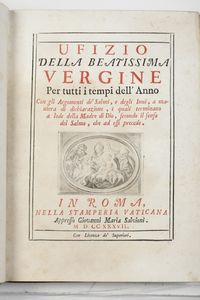 Quattro opere diverse del secolo XVIII Guarini Battista, Il pastor fido... Verona, T. Mermani, 1737-1738  - Asta Libri Antichi - Associazione Nazionale - Case d'Asta italiane