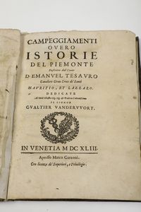 Autori vari Lotto di storia del Piemonte  - Asta Libri Antichi - Associazione Nazionale - Case d'Asta italiane