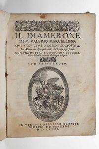 Valerio Marcellino - Valerio Marcellino Il Diamerone, Venezia, Giolito, 1564.