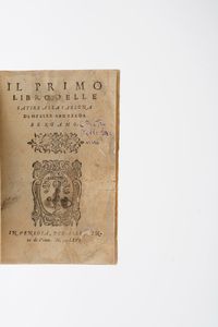 Andrea da Bergamo (Pietro Nelli?) Il primo libro delle satire (e il secondo) alla carlona... in Venegia Alessandro De Viano, 1566.  - Asta Libri Antichi - Associazione Nazionale - Case d'Asta italiane