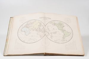 Maggie e Cassella Atlante universale di geografia antica e moderna. Torino, Maggi, senza data, ma dopo il 1854  - Asta Libri Antichi - Associazione Nazionale - Case d'Asta italiane