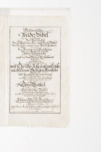 Johann Urich Kraufter Historiche Bilder Bibel... Augsburg, 1702  - Asta Libri Antichi - Associazione Nazionale - Case d'Asta italiane