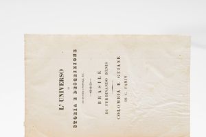 Denis Ferdinand Brasile, Venezia, Antonelli, 1838  - Asta Libri Antichi - Associazione Nazionale - Case d'Asta italiane