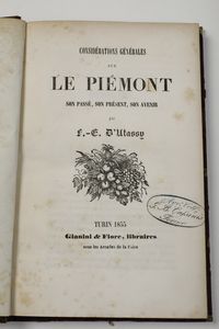 Autori vari Lotto di libri inerenti ai viaggi in Piemonte  - Asta Libri Antichi - Associazione Nazionale - Case d'Asta italiane
