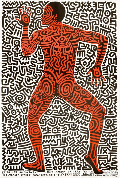 Keith Haring : Into 1984... Tony Shafrazi Gallery  - Asta POP Culture e Manifesti d'Epoca - Associazione Nazionale - Case d'Asta italiane