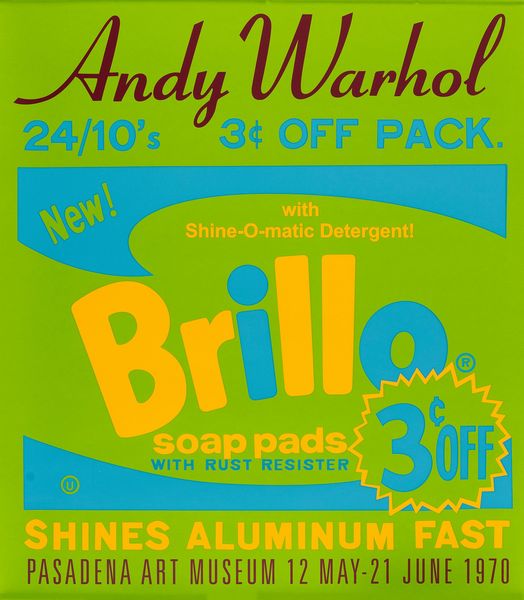 Andy Warhol : Pasadena Art Museum - Brillo  - Asta POP Culture e Manifesti d'Epoca - Associazione Nazionale - Case d'Asta italiane