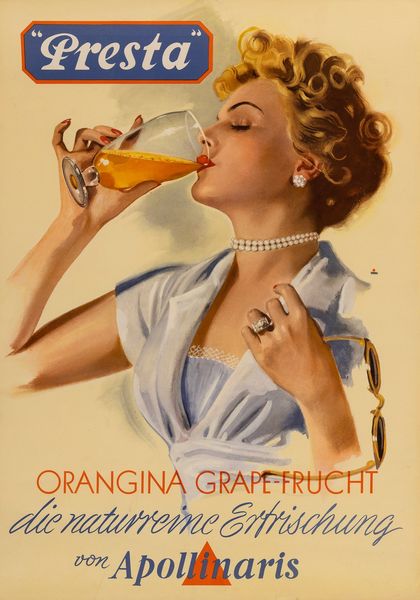 Anonimo : Presta - Orangina Grape Frucht  - Asta POP Culture e Manifesti d'Epoca - Associazione Nazionale - Case d'Asta italiane