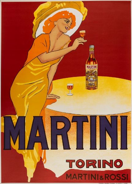 Anonimo : Martini Rossi Vermouth Torino  - Asta POP Culture e Manifesti d'Epoca - Associazione Nazionale - Case d'Asta italiane