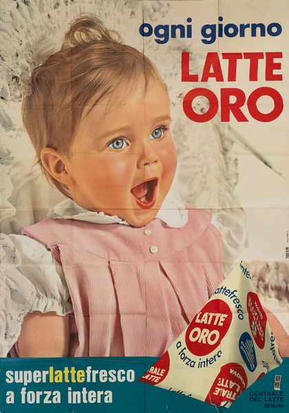 Studio Vegni : Latte Oro - Genova  - Asta POP Culture e Manifesti d'Epoca - Associazione Nazionale - Case d'Asta italiane