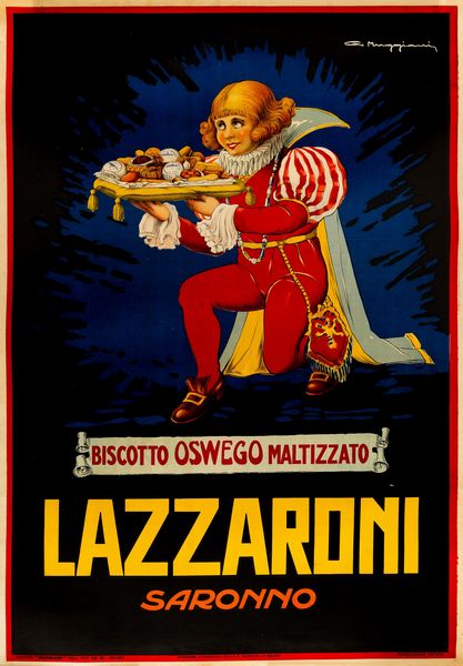 Giorgio Muggiani : Biscotti Lazzaroni - Saronno  - Asta POP Culture e Manifesti d'Epoca - Associazione Nazionale - Case d'Asta italiane