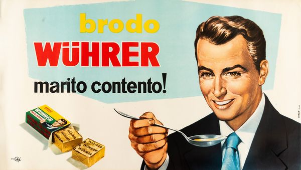 Studio Cei : Brodo Whrer  - Asta POP Culture e Manifesti d'Epoca - Associazione Nazionale - Case d'Asta italiane