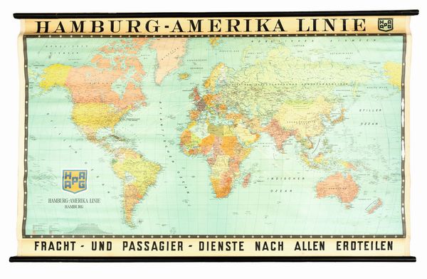 Hamburg- Amerika Linie  - Asta POP Culture e Manifesti d'Epoca - Associazione Nazionale - Case d'Asta italiane