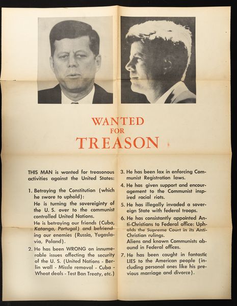 Anonimo : Il Manifesto di Dallas - Kennedy  - Asta POP Culture e Manifesti d'Epoca - Associazione Nazionale - Case d'Asta italiane