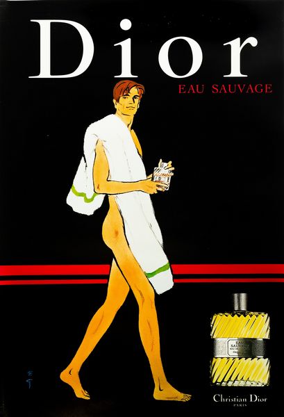 Gruau Renè : Profumo Dior Eau Sauvage  - Asta POP Culture e Manifesti d'Epoca - Associazione Nazionale - Case d'Asta italiane