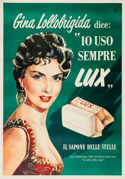 Anonimo : Io uso sempre Lux  - Asta POP Culture e Manifesti d'Epoca - Associazione Nazionale - Case d'Asta italiane