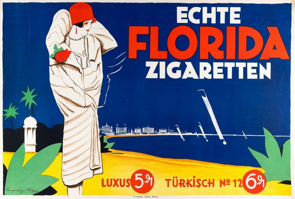 Hans Langenberg : Echte Florida Zigaretten  - Asta POP Culture e Manifesti d'Epoca - Associazione Nazionale - Case d'Asta italiane