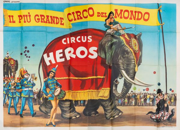 Marcello Colizzi : Circus Heros - il pi grande circo del mondo  - Asta POP Culture e Manifesti d'Epoca - Associazione Nazionale - Case d'Asta italiane