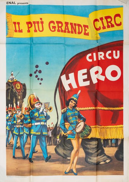 Marcello Colizzi : Circus Heros - il pi grande circo del mondo  - Asta POP Culture e Manifesti d'Epoca - Associazione Nazionale - Case d'Asta italiane