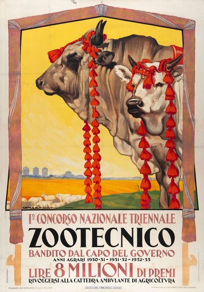 Luigi Martinati : I Concorso Nazionale Triennale Zootecnico  - Asta POP Culture e Manifesti d'Epoca - Associazione Nazionale - Case d'Asta italiane