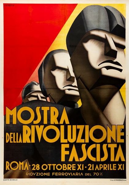 CARLO VITTORIO TESTI : Mostra della Rivoluzione Fascista - Roma  - Asta POP Culture e Manifesti d'Epoca - Associazione Nazionale - Case d'Asta italiane