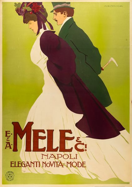 Marcello Dudovich : Mele & C. Napoli Eleganti Novit - Mode  - Asta POP Culture e Manifesti d'Epoca - Associazione Nazionale - Case d'Asta italiane