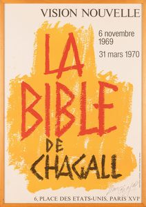 Marc Chagall - La Bible de Chagall, Vision Nouvelle - Paris