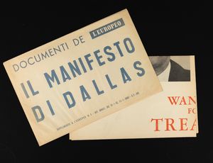 Anonimo - Il Manifesto di Dallas - Kennedy